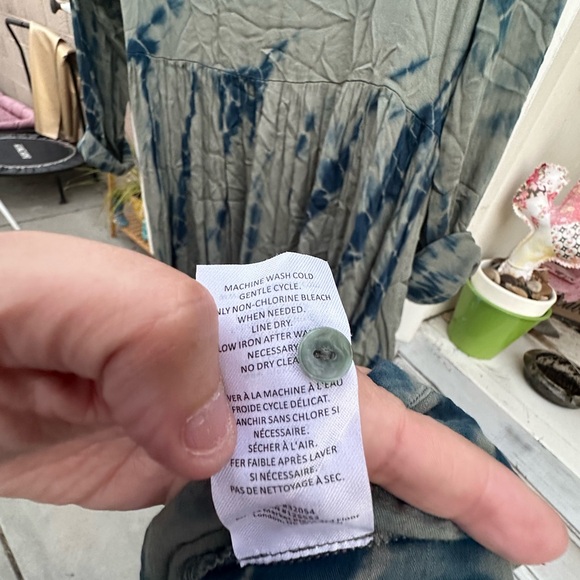 Dolan Blue and brown  Tie-Dye Top - Picture 4 of 7